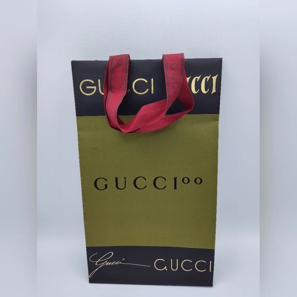 GUCCI 100 Shopping Gift Bag | Collector Limited Edition Tissue & Packaging Décor